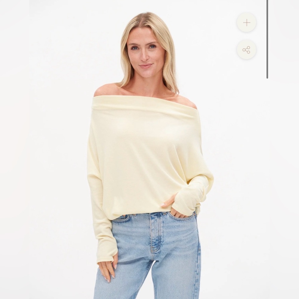 Six Fifty Off “Anywhere Top”  in Butter Yellow Size Small